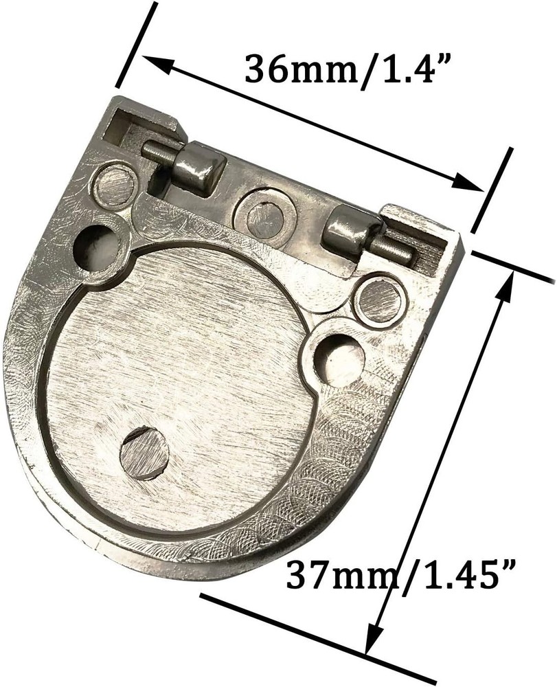 XMHF Cupboard Drawer Flush Mount Pull Ring Handle Knob A527 4pcs, Silvery