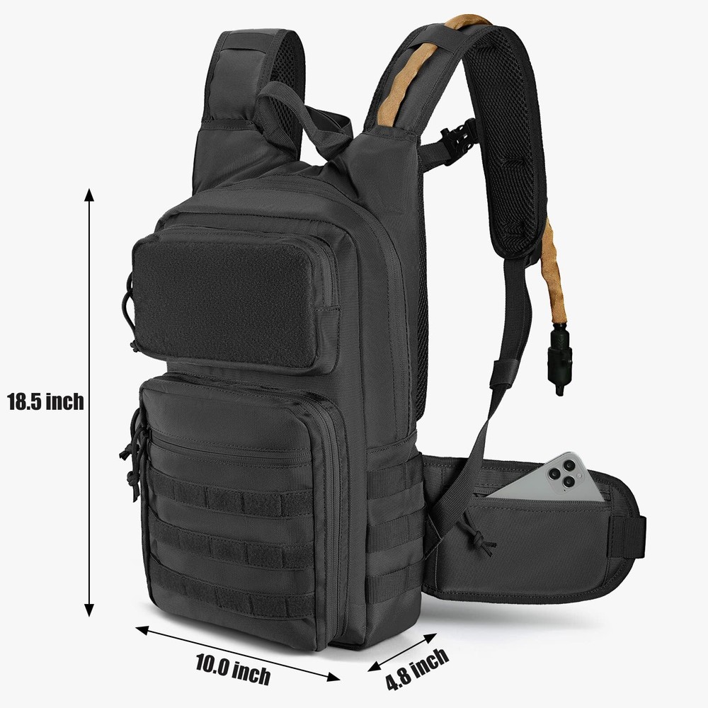 FRTKK Tactical Hydration Pack Lightweight Insulation Water Backpack Molle Hyd...