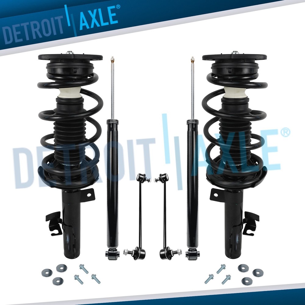 Front Struts Assembly + Rear Shock Absorbers + Front Sway Bars for Mazda 5 & 3