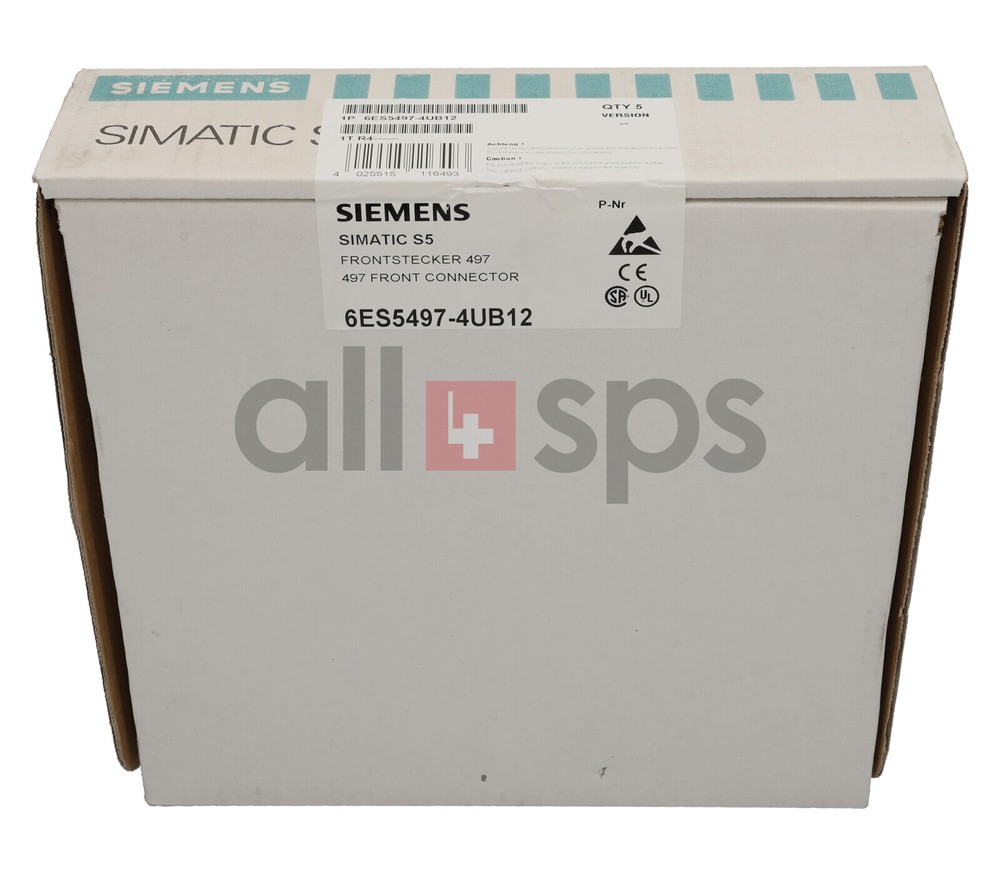 SIMATIC S5 5PC FRONT CONNECTOR 497, 6ES5497-4UB12 (NS)