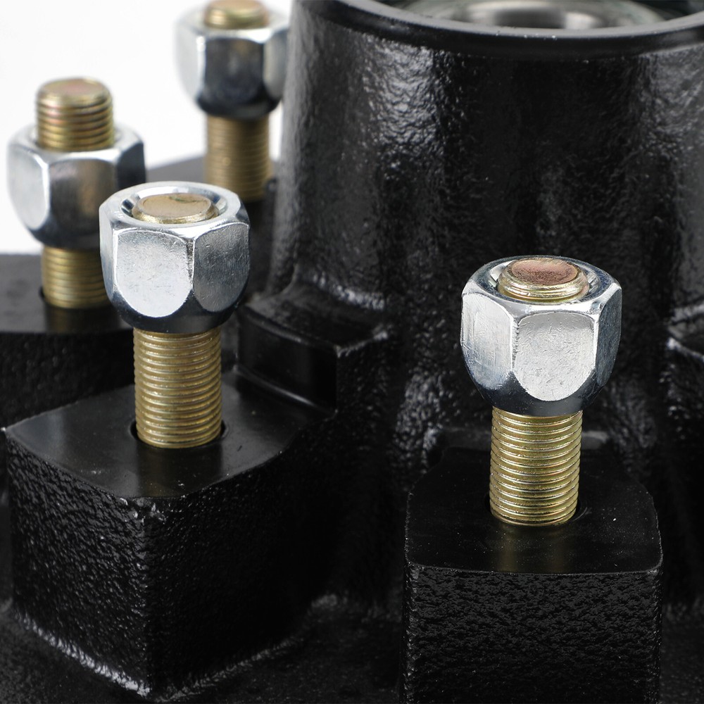 Trailer Hub and Drum Assembly for 7000 Lbs Axles - 12"-8 on 6-1/2" Pre-Greased