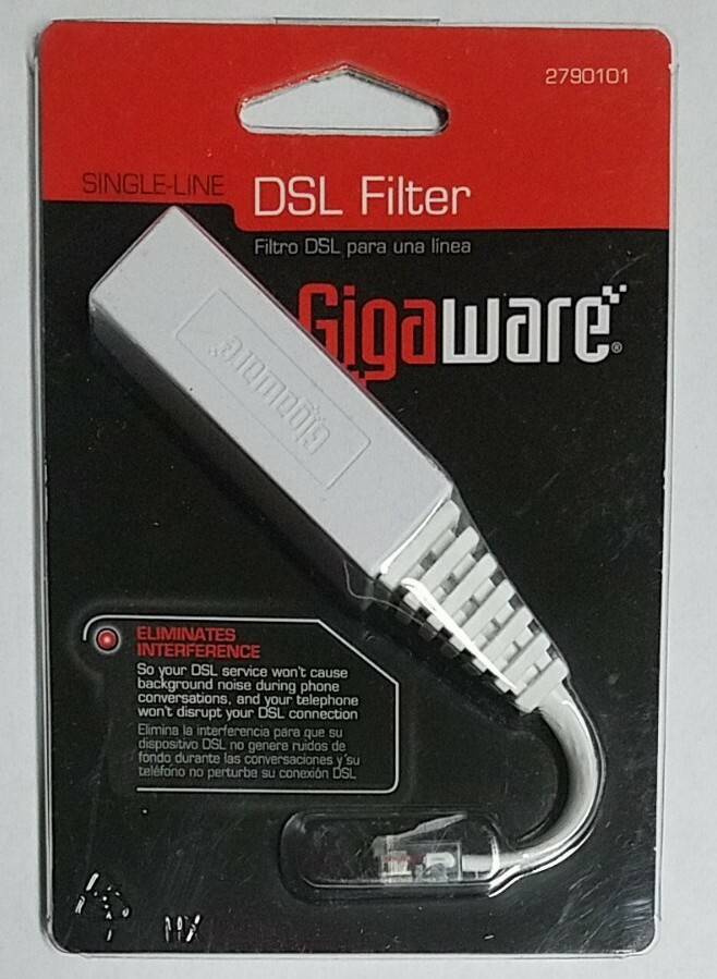 Gigaware - Single-Line DSL Filter - 2790101 - New!