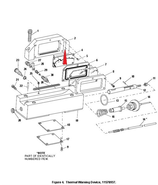 M198 155-MM Howitzer Thermal Warning Device Pointer Part # 11578947