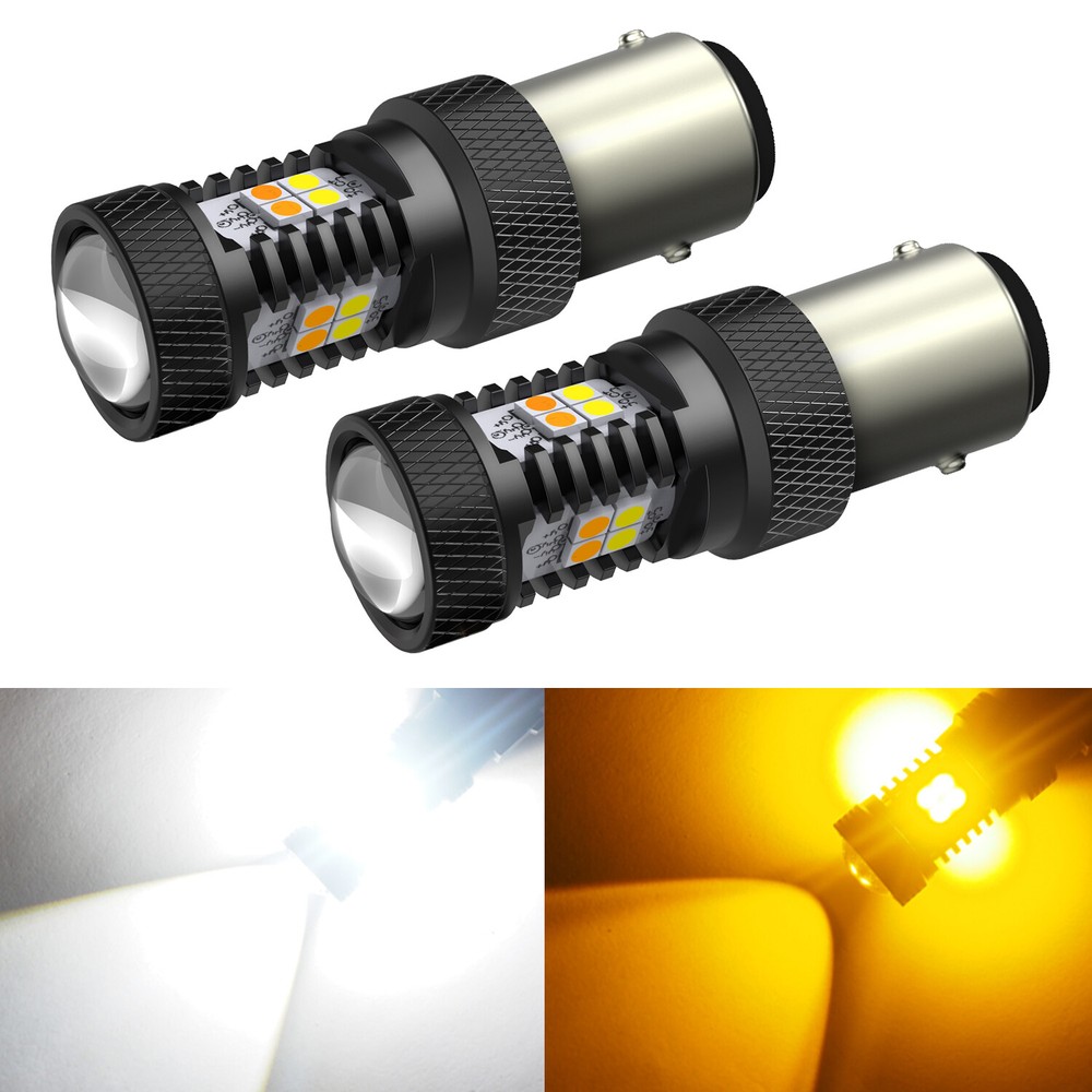 AUXITO 1157 LED Turn Signal Light Bulbs Switchback Amber White Anti Hyper Flash
