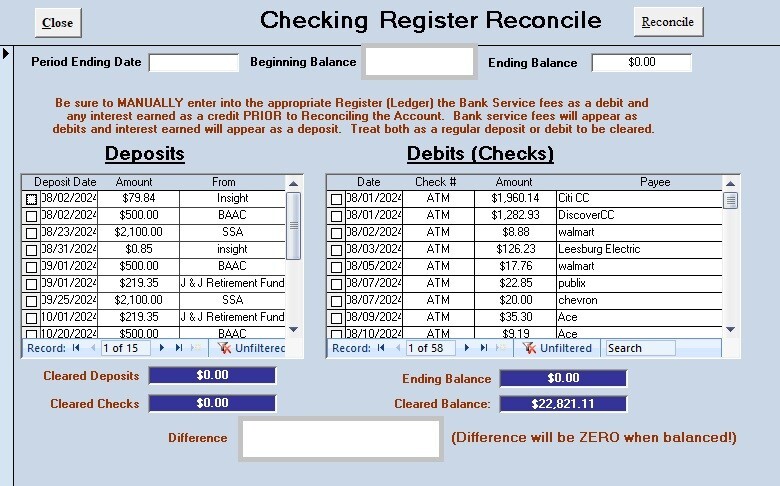 Home Management Database for Personal Finance, Inventory & more, uses MS Access