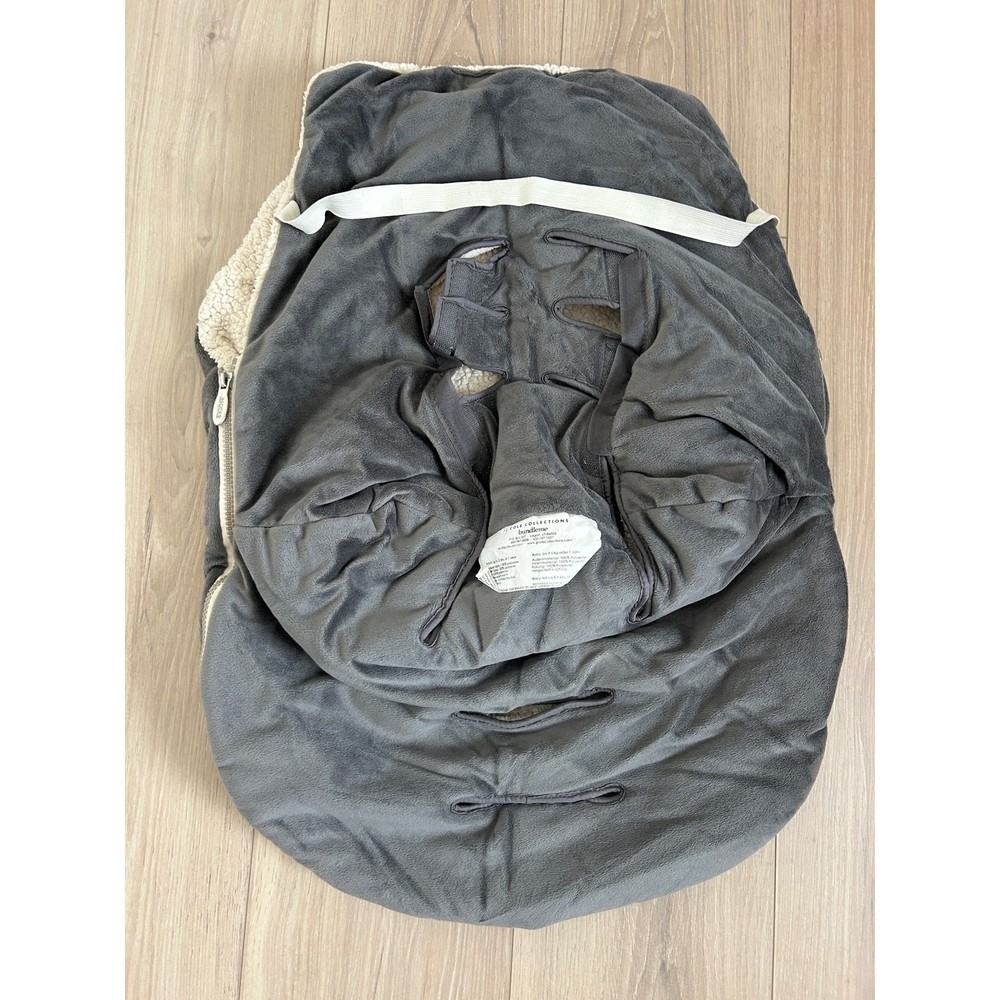 JJ Cole Bundle Me Infant Grey Graphite Thermoplastic Stroller Blanket