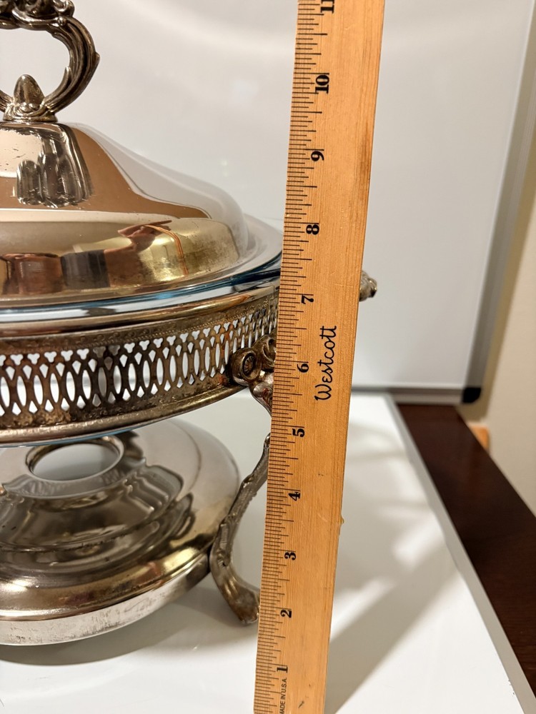 silver plate chafing dish