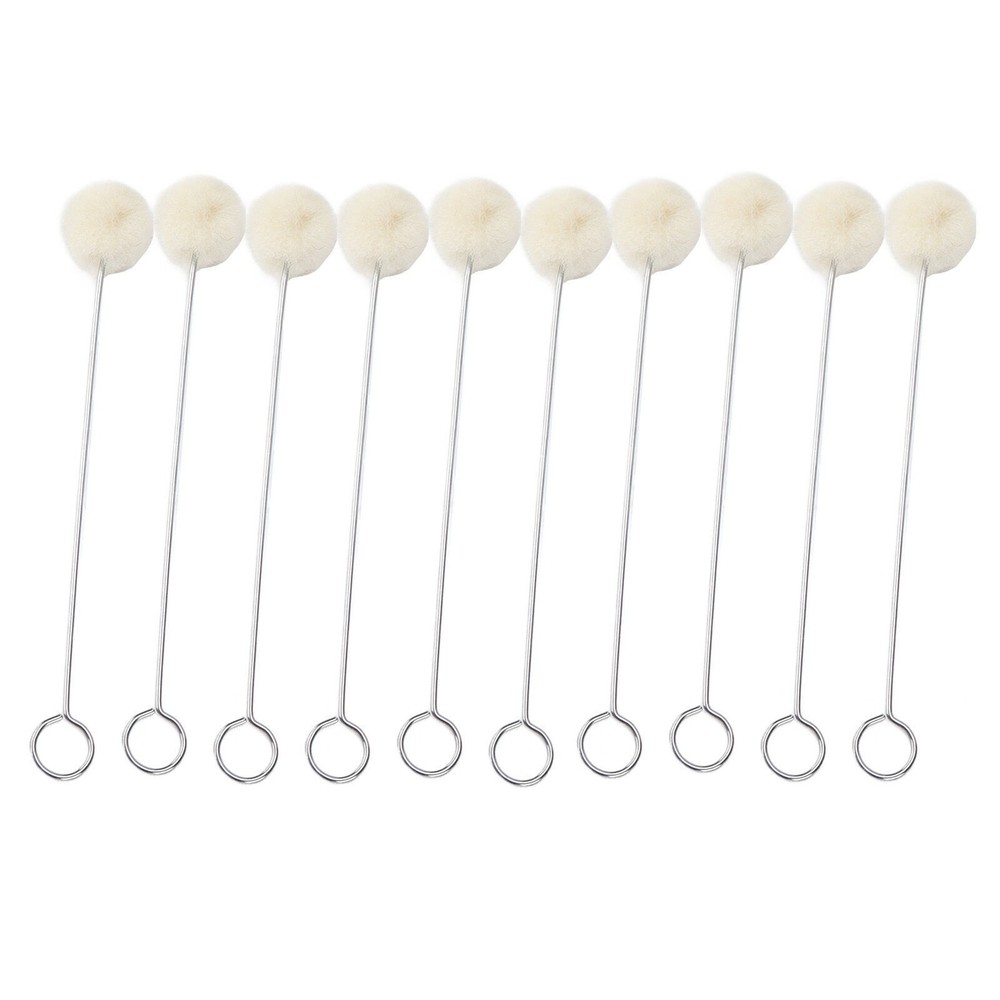 100pcs Wool Ball Brush HandMade DIY Durable Practical Leather Tools