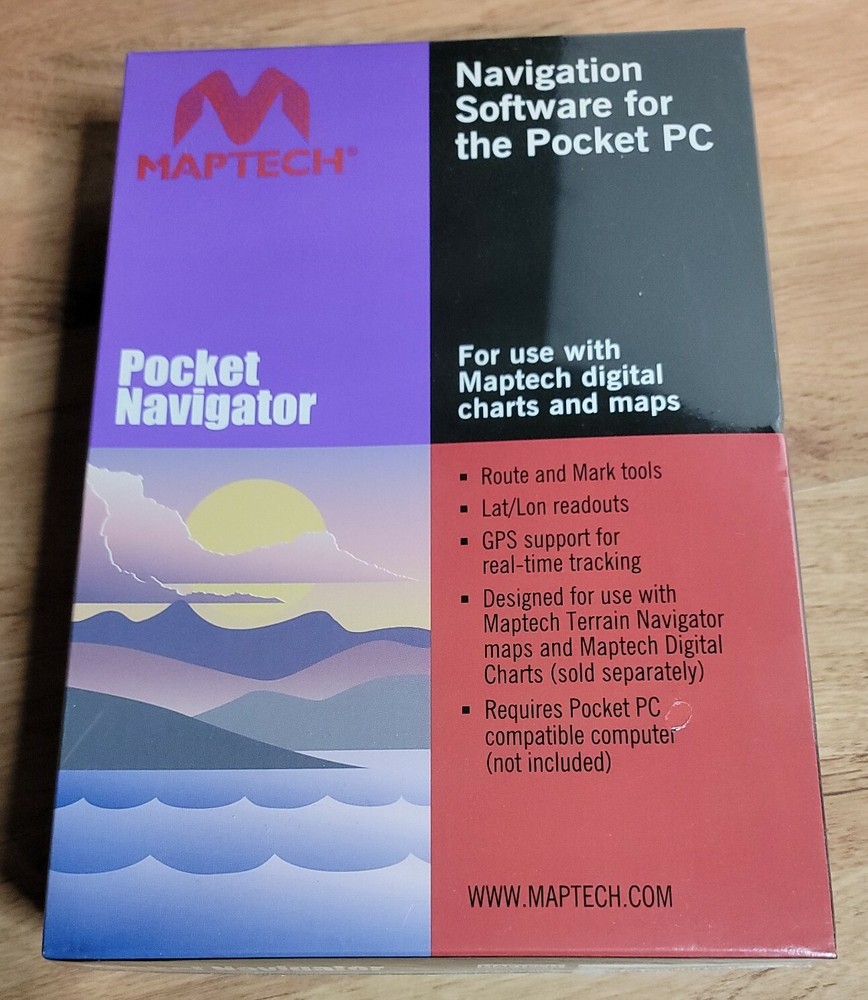 MAPTECH Pocket Navigator Software for use w/ Maptech Maps / Charts