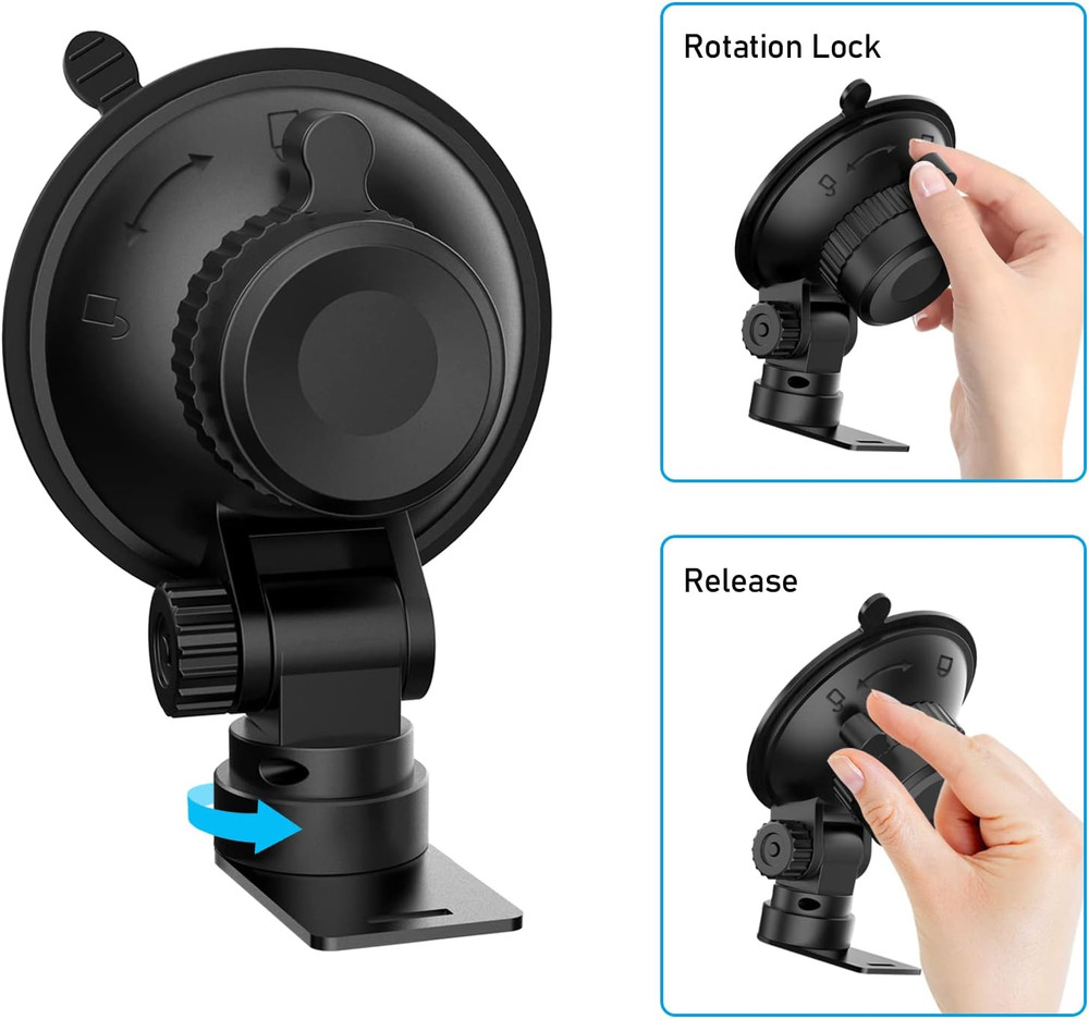 Cobra Radar Mount, Suction Cup Holder for Windshield & Dashboard, Compatible wit