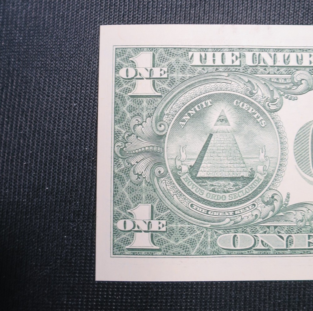 $1 Dollar Miscut Misaligned Error Uncirculated Bill