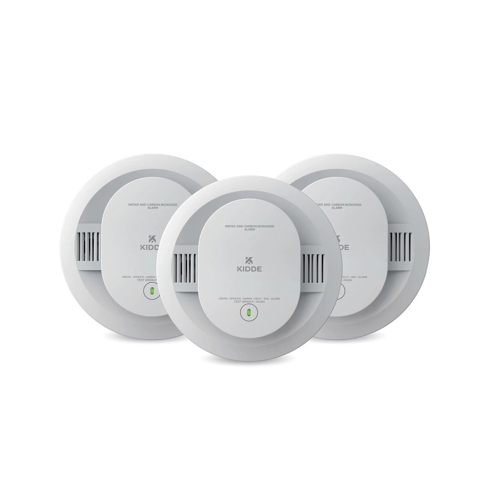 Kidde Smoke and Carbon Monoxide Detector, AA BatteryPowered with LED StatusLi...