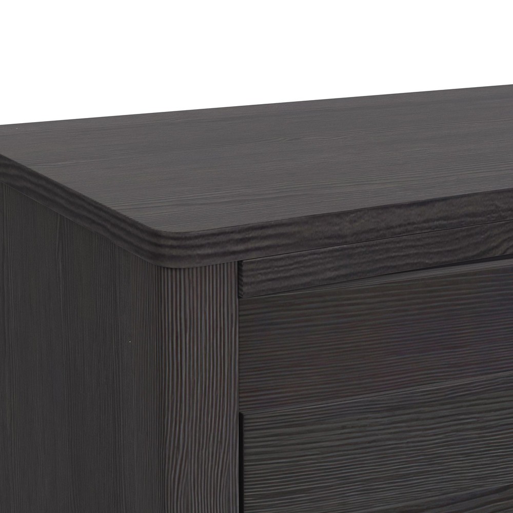 Chett King 3PC Bedroom Set with LED in Black