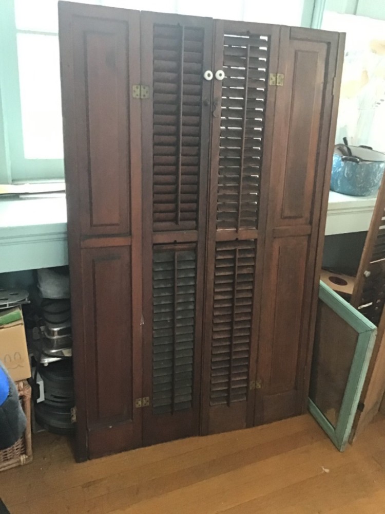 Charming antique window shutters
