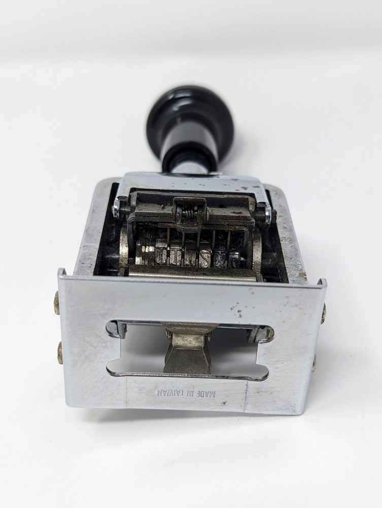 W.T. Rogers Automatic Numbering Hand Stamp Punch Machine Model 04213