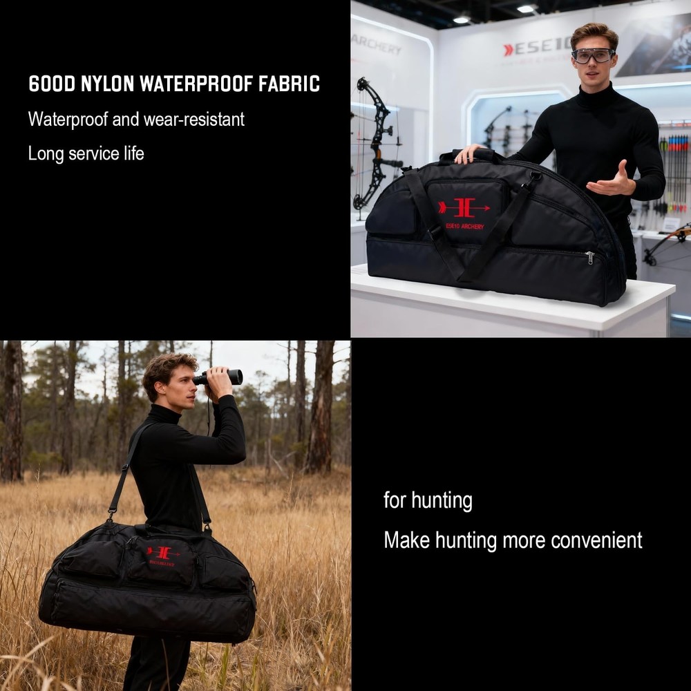 Compound Bow Case - Waterproof Lightweight Soft Padded Bow Case, 3 Multipurpose
