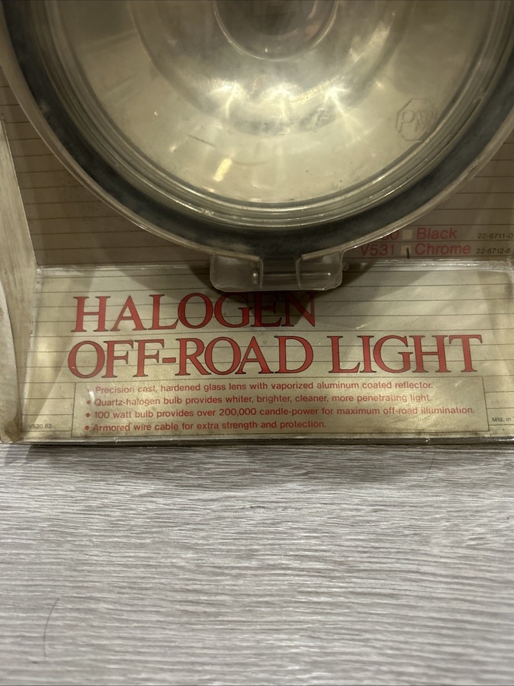 Peterson Lighting V531 Chrome 100 Watt Halogen Auxiliary Light