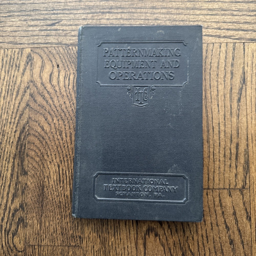 Vintage 1936 Patternmaking Equipment & Operations Woodworking Book