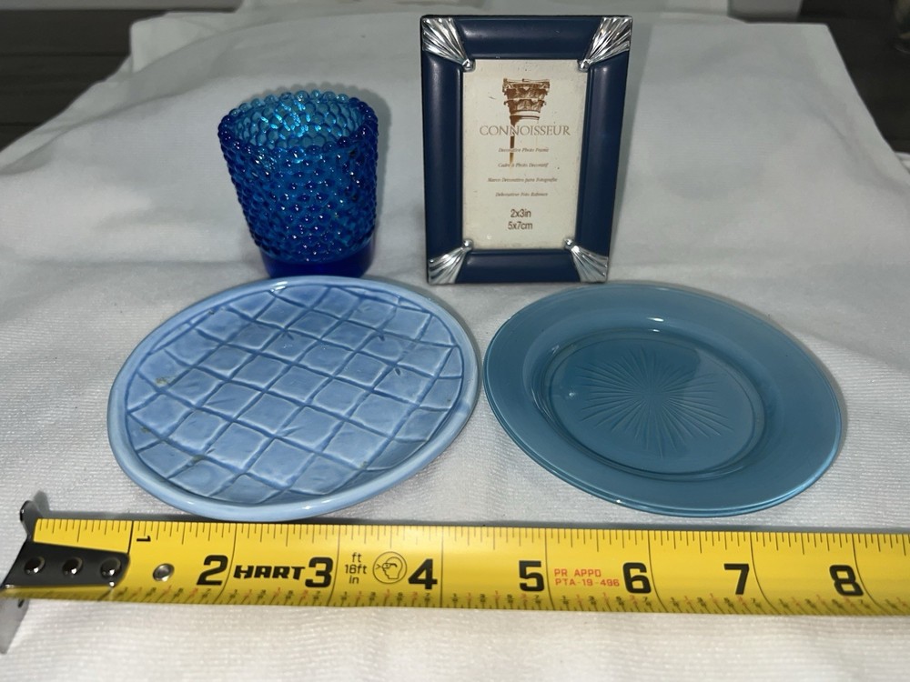 Lot Of 4 Small Blue Items
