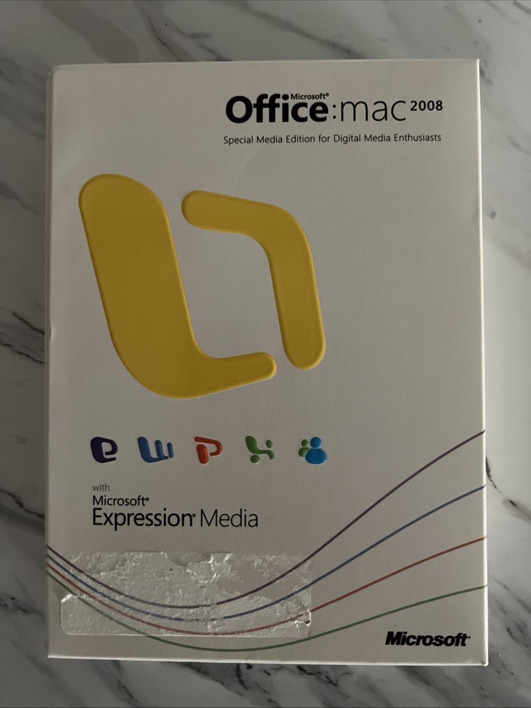 Microsoft Office Mac 2008 with Expression Media & Product Key (Software)