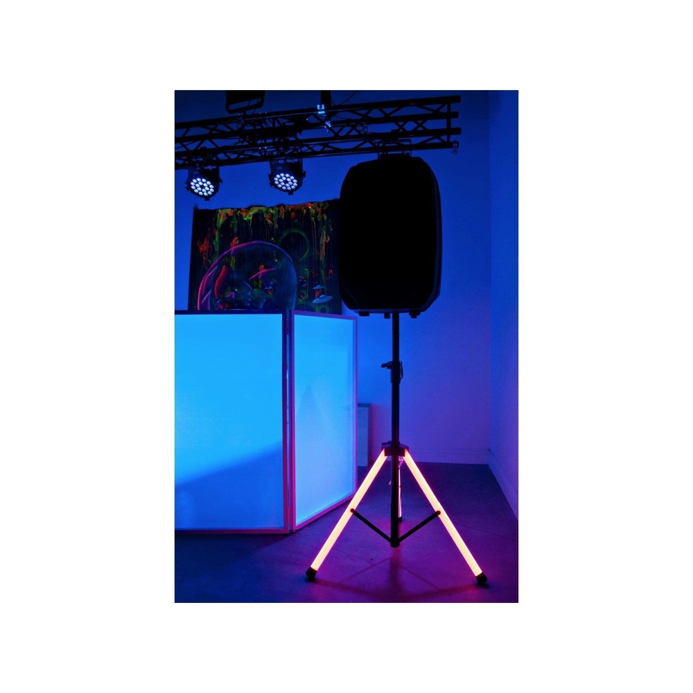 American Audio CSL-100 LED Multi-Colored Light Up Speaker Stand + Cables Pack