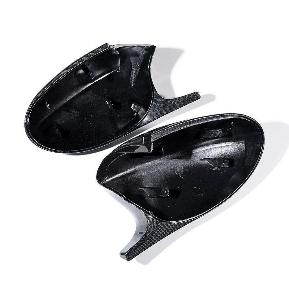 For BMW E90 E91 E92 E93 PRE-LCI Carbon Look M3 Style Side Mirror Cover Cap 2Pcs