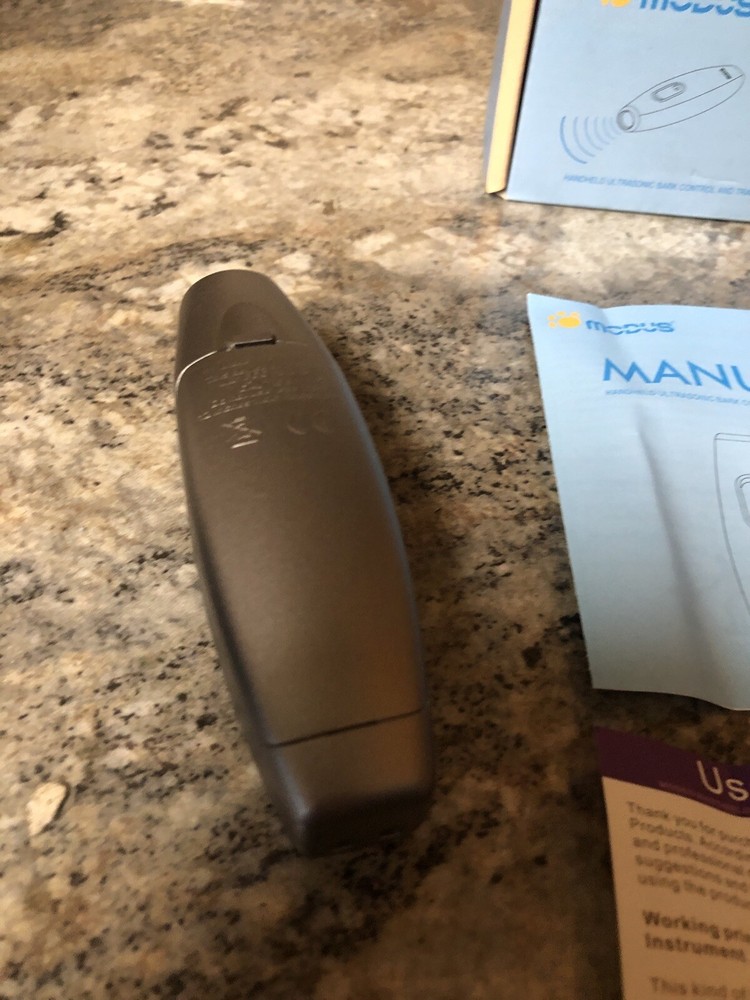 New Modus M-238 Handheld Ultrasonic Dog Bark Control & Training Grey