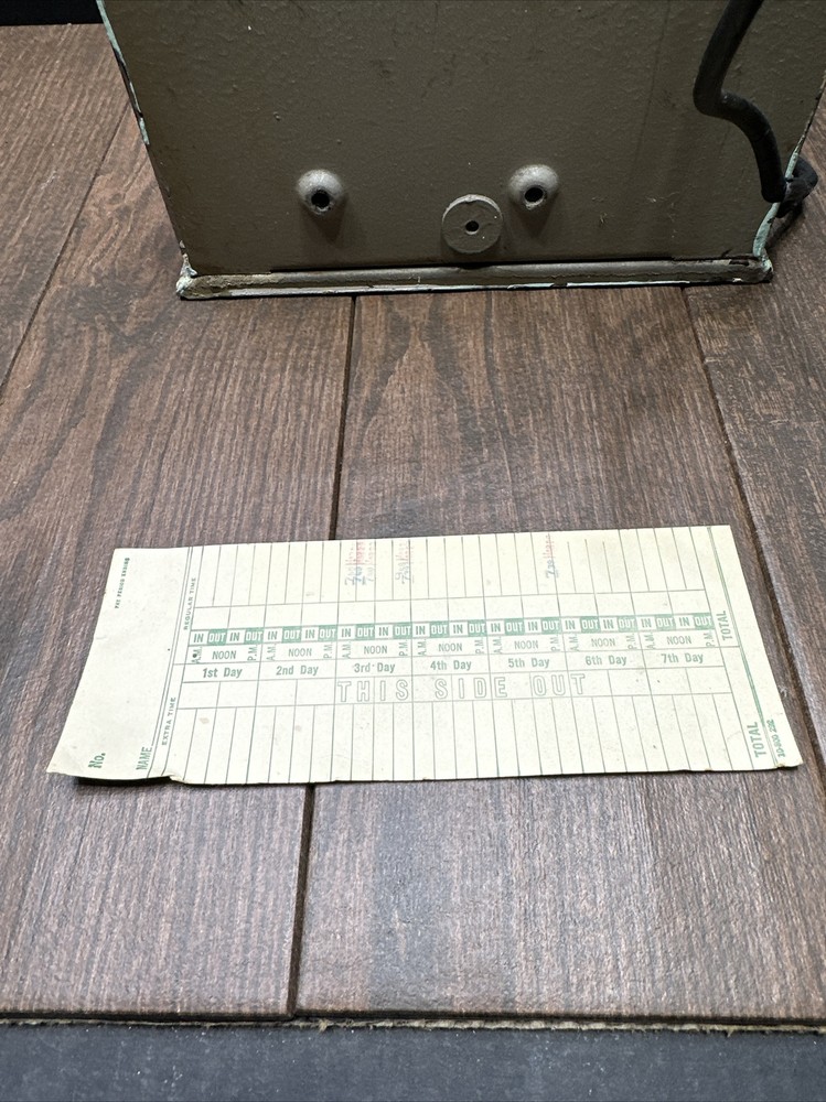 SIMPLEX TIME RECORDER COMPANY GARDNER MASSACHUSETTS U.S.A WORKS !!!