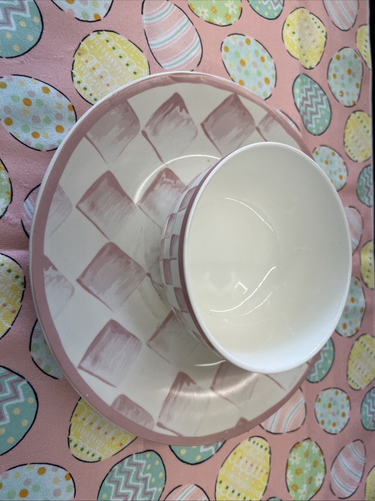 2- Set Combo Plates And Bowls Easter Vibes