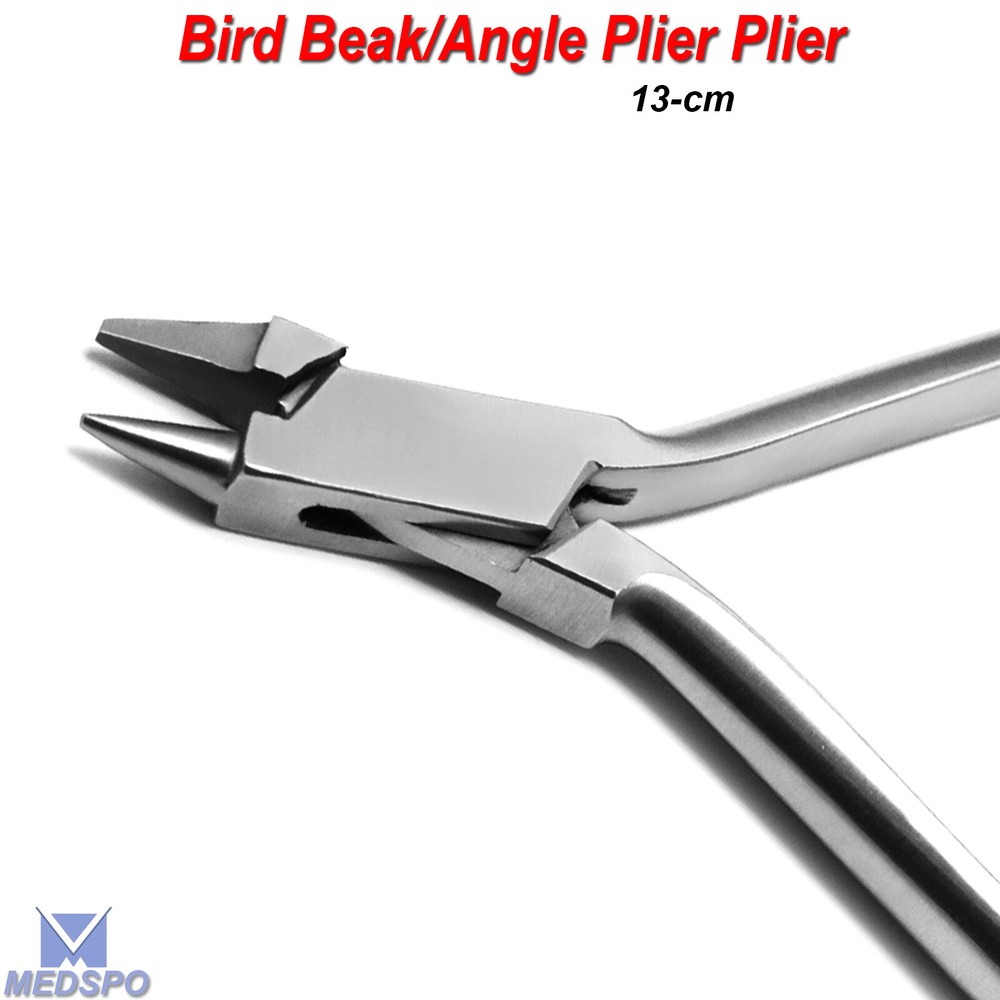 Orthodontic Light Wire Bending Plier Bird Beak Angle Dental Loop Forming Pliers