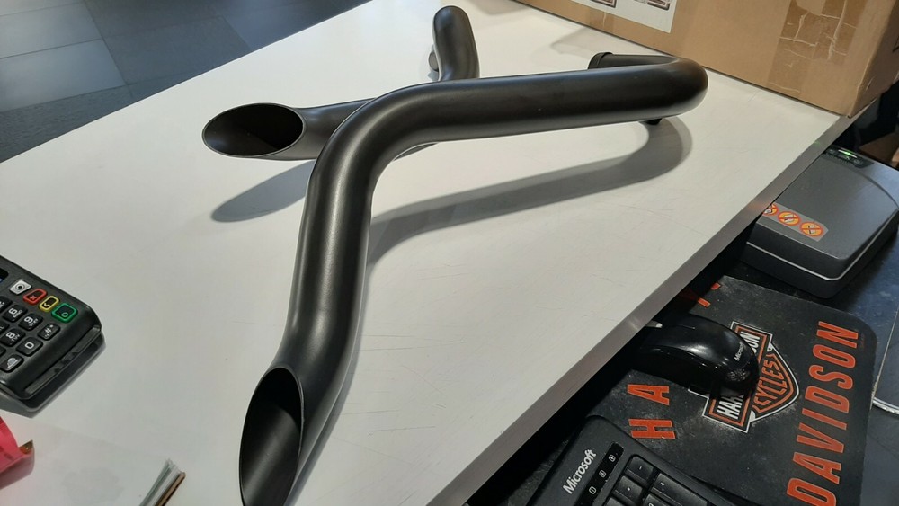 95312 BLACK DOWN DRAFT DRAG PIPES XL 86-ON SET