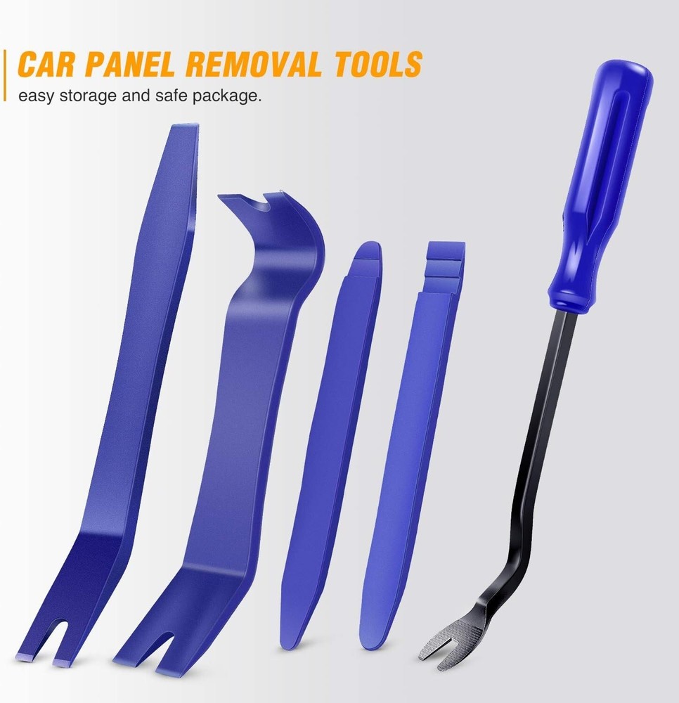 Multi-Functional Auto Trim Removal Kit - 5 Tools for Easy Interior Repairs