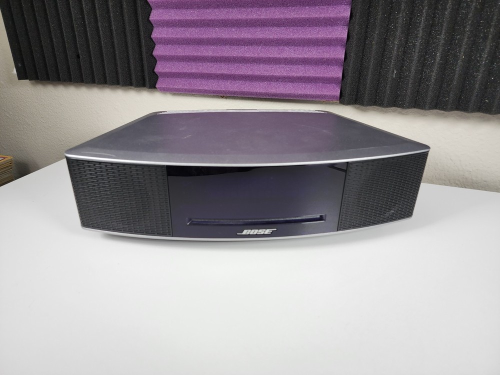 *NICE* Bose Wave Music System IV Platinum Silver w/ Remote, Manual, Sample Disc!