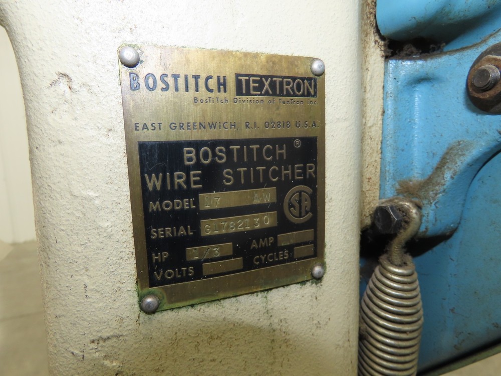 Bostitch 17 Bronco Multi Head Stitcher Saddle Industrial Wire Stapler 115V