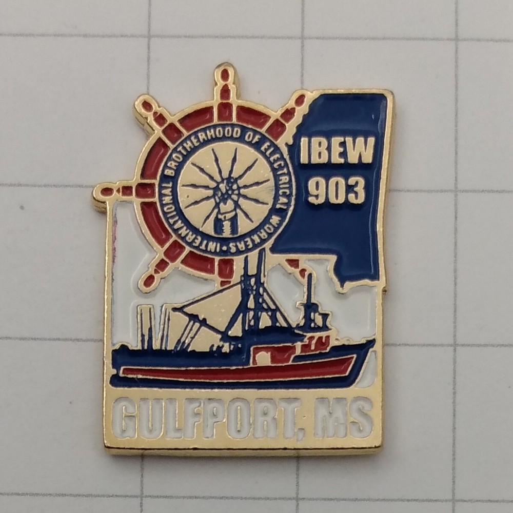 IBEW Lapel Pin Local 903 Gulfport, MS.