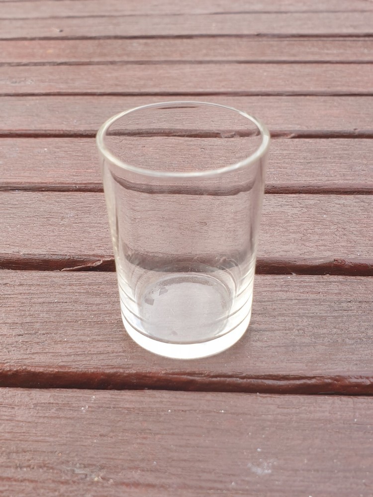 ROUND CLEAR GLASS REPLACEMENT TODDY GLASS FOR SOLID SILVER HOLDER