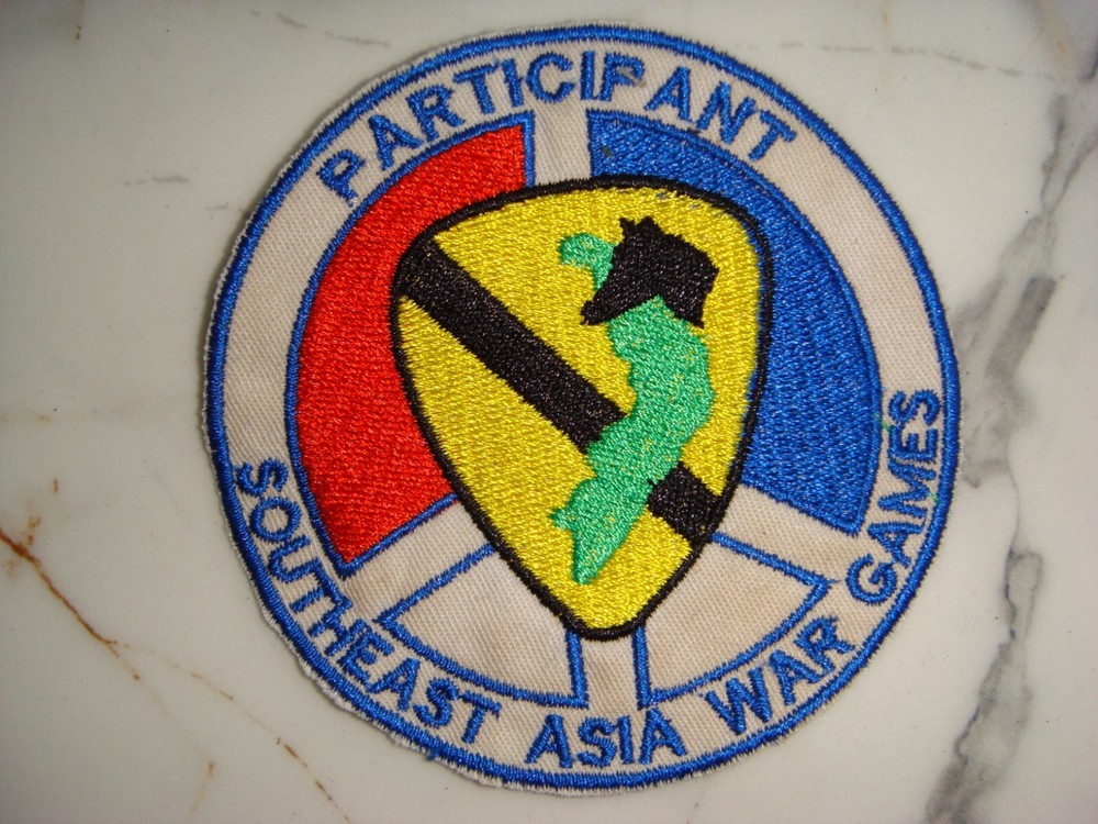 US 1st CAVALRY DIVISION SOUTHEAST ASIA WAR GAMES, VIETNAM WAR PATCH
