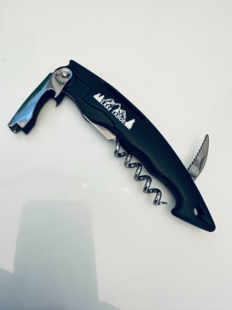 LAKE TAHOE Caesars Corkscrew Wine Key Opener