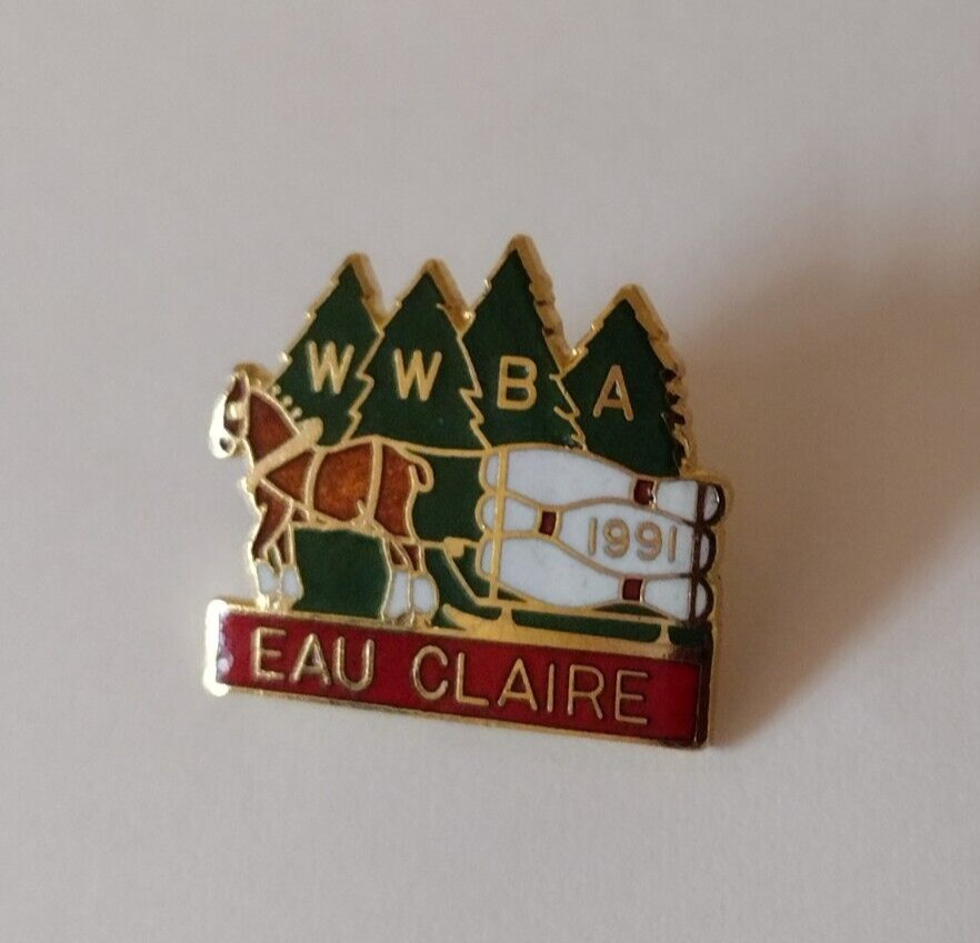 WWBA 1991 Eau Claire Bowling Lapel Pin