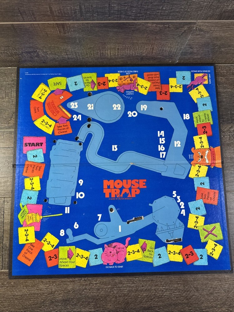 1986 Mouse Trap Board Game Replacement Board  - BOARD ONLY