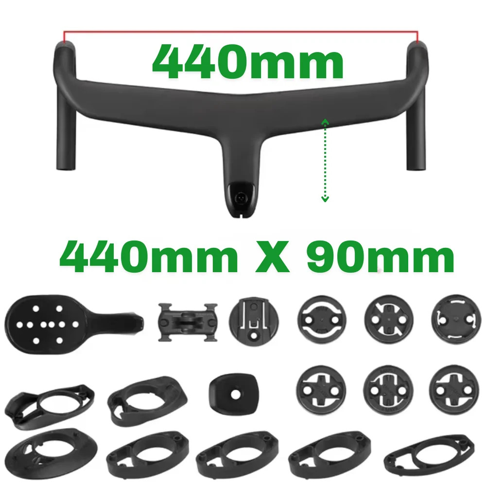Full Internal Cable Routing Road Bike Handlebar Carbon Cockpit Di2 Handlebars
