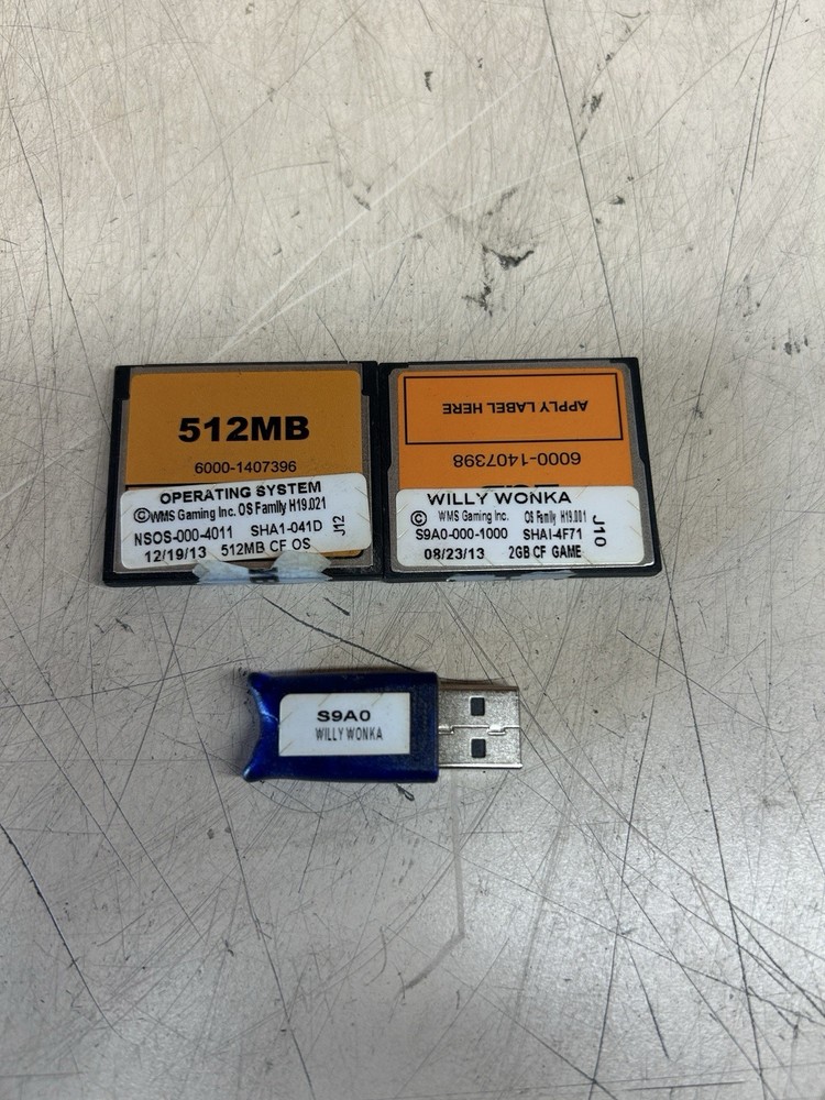 WILLY WONKA SOFTWARE AND  STRIPS WMS BB3 S9A0