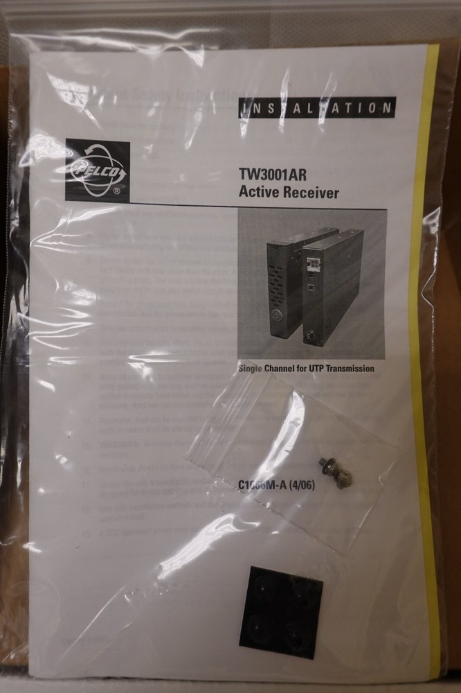 PELCO - NOS Surveillance System Single Channel Active UTP Receiver TW3001AR