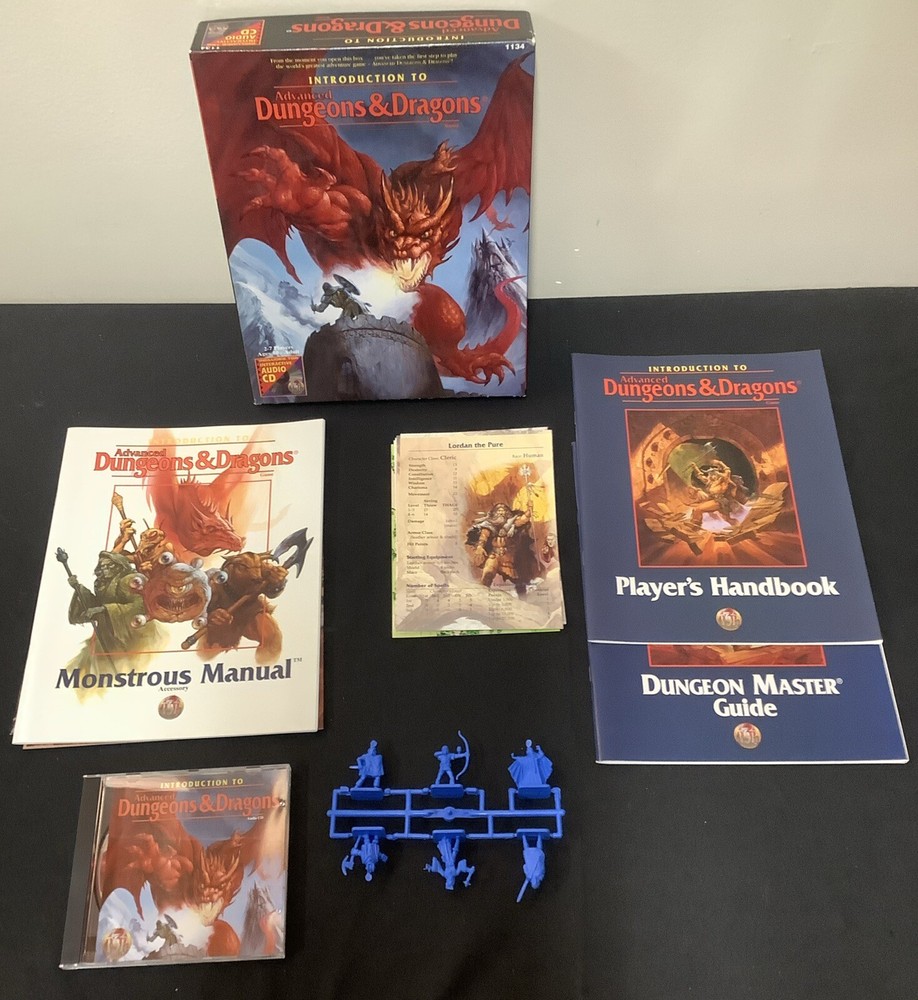 Introduction To Advanced Dungeons And Dragons Box Set Complete