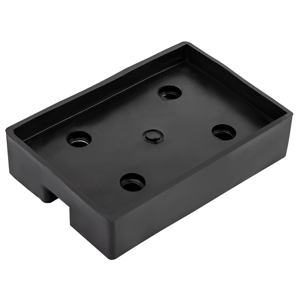 4Pcs 4-Hole Lift Pad Rubber Mat Rubber Rectangular Arm Lifter Rubber Pad Black