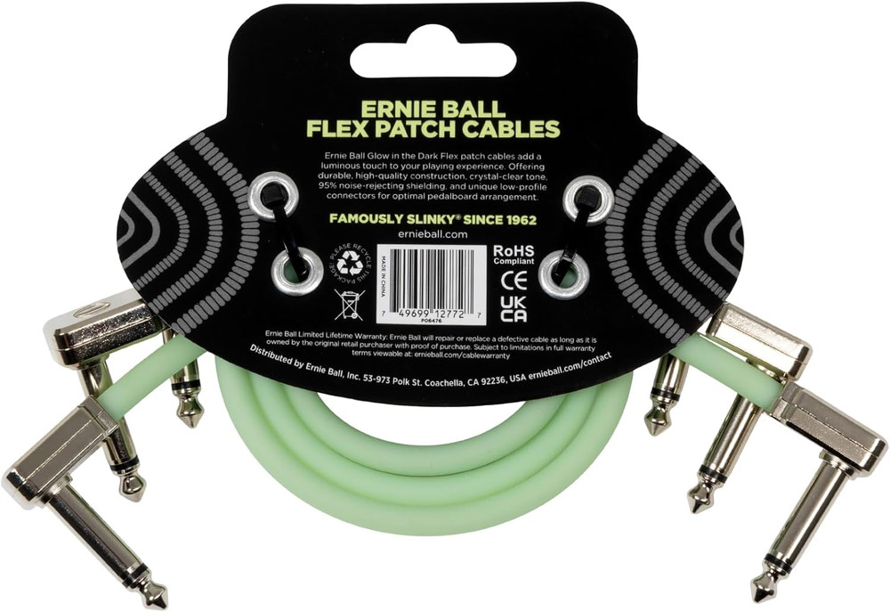 Flex Patch Cable 12In - Glow in Dark - 3 Pack