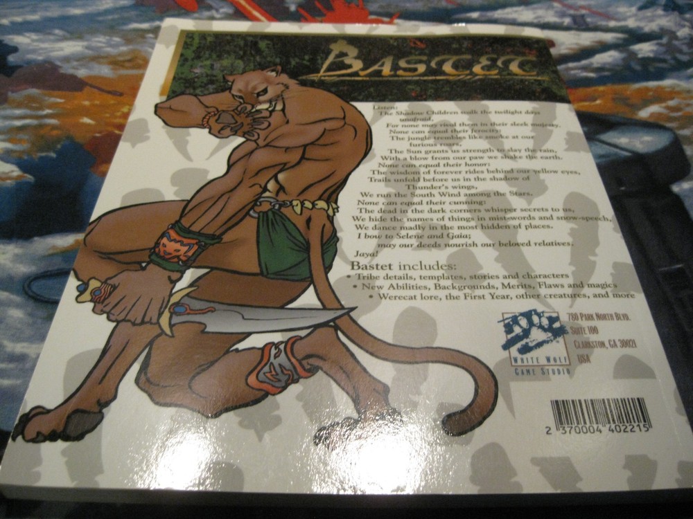 Werewolf the Apocalypse BASTET Sourcebook Changing Breed Book