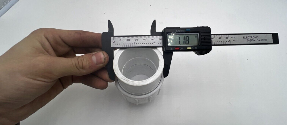 2" PVC Union Coupling Pipe Fitting White Socket X Socket Schedule