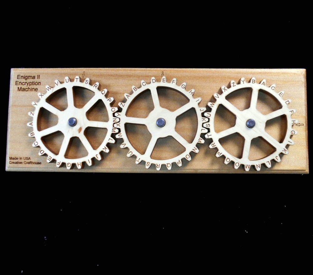 Enigma II Encryption Machine & Puzzle SZ SMALL – Encode & decode secret messages