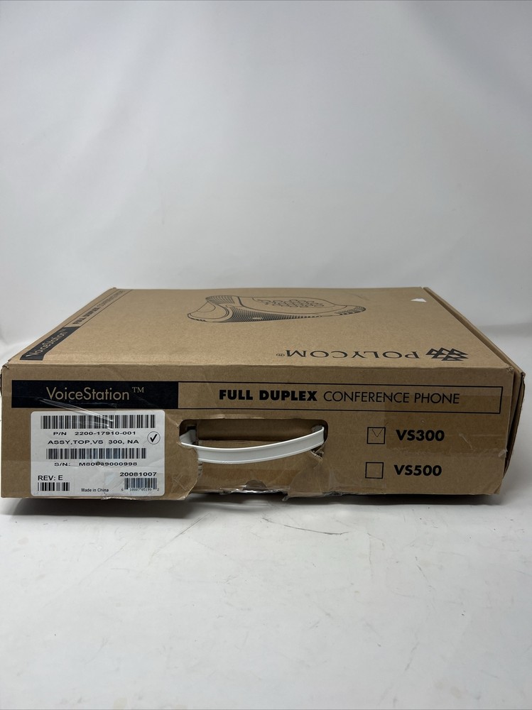 Polycom Voicestation 300 VS300 Full Duplex Analog Conference Phone Office Audio